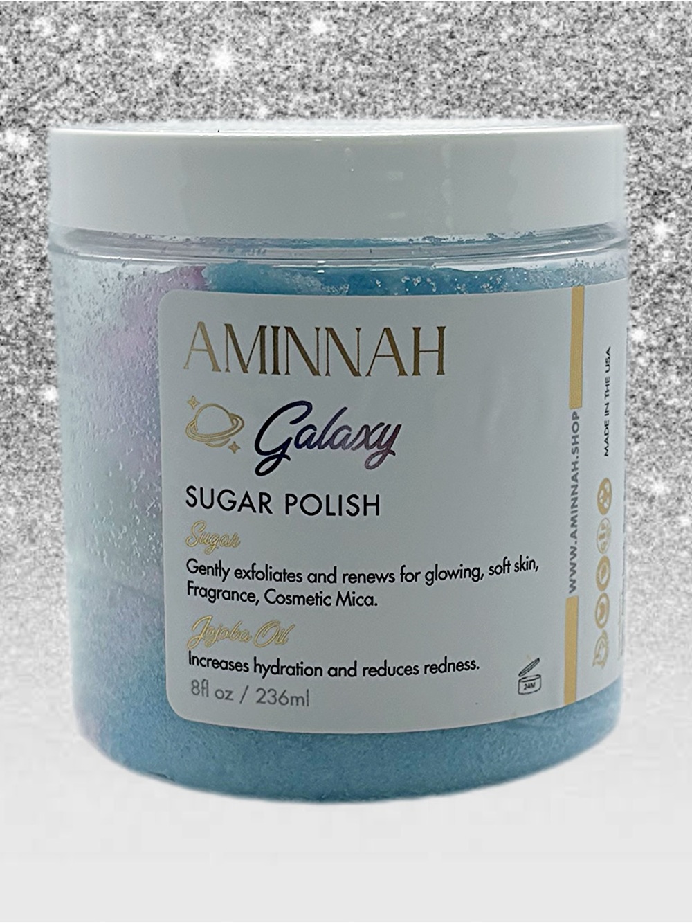 AMINNAH Galaxy Sugar Polish - Exfoliating Body Scrub